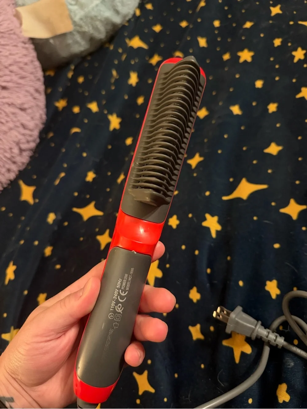 Red Hair Comb Straightener